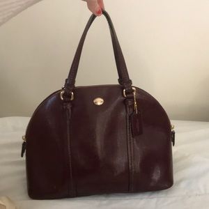 Barely used maroon coach bag! Perfect for work!